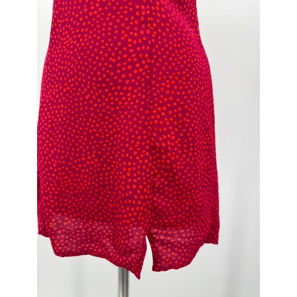 Kimchi Blue Mini Dress Small Red Polka Dot Tie Back Slip Dress Vintage‎ Inspired - Picture 5 of 12